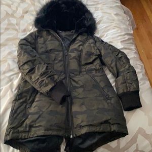 DKNY Winter Jacket with Fur Hood